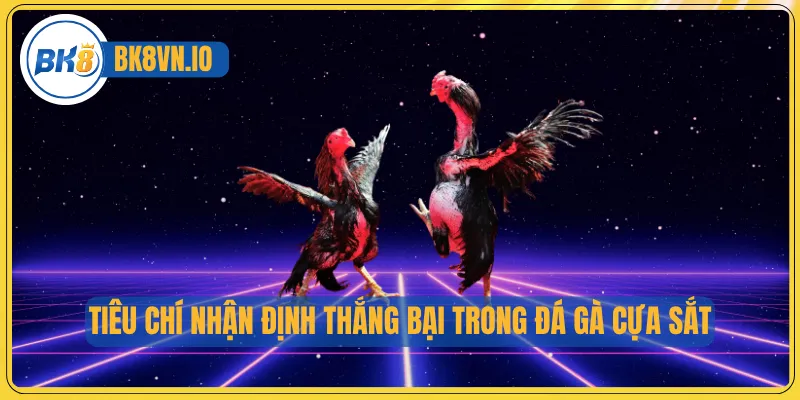 Tiêu chí nhận định thắng bại trong đá gà cựa sắt